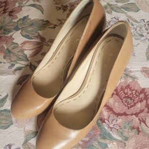 Nine West Leather Wedge Pump